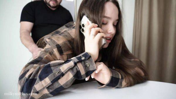 Enjoy watching full video of : Step Sister Arina Love Fucked Hard While Talking on Phone - Rough Missionary & Cowgirl Action