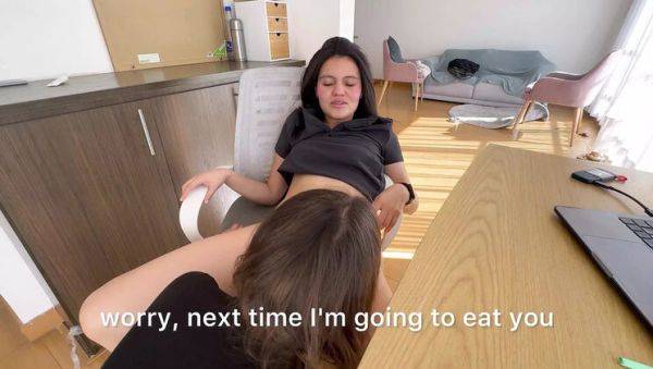 Watch this HD movie named : Lesbian Office Affair: Latina Boss Seduces Teen Secretary for a Raise