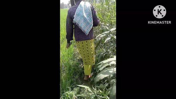 Enjoy watching complete scene called : Hot Indian Telugu Couple Fucking in Outdoor Scene with Blonde Maid