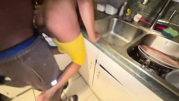 View hardcore movie titled : Daddy Stretches My Ass Wide Open - Gaping Hole For Big Black Cock