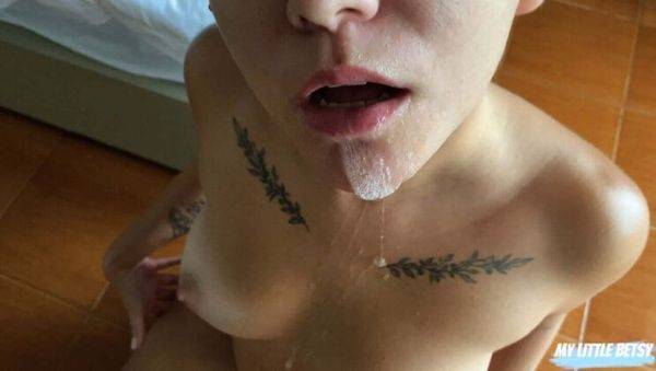 Watch this full clip : Blonde Amateur Betsy Sucks Landlord's Cock To Avoid Eviction - Cum Swallow & Sloppy BJ