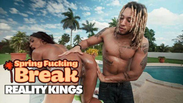 Stream complete video called : Addis Fouche Gets Rough Poolside Fuck From Derek - Big Load On Her Ass