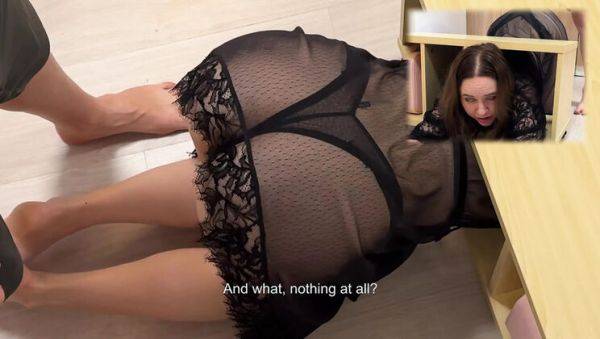 Play this complete scene called : Hot Stepmom Stuck Needing Help - Russian Mommy Gets Creampied Doggy Style