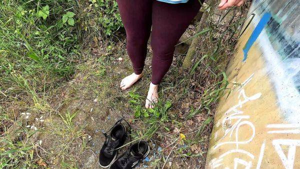 Watch this HD clip of : Big Tits Slapped Hard with Clamps - Rough Outdoor BDSM Punishment