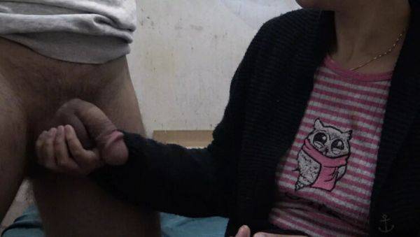 View this uncensored clip named : Stepmom Susan Teaches Virgin Stepson How To Jerk Off - First Time Handjob & Cumshot