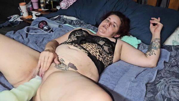 Watch this uncensored video named : Sexy Aussie Wife Squirts on Huge Dildo - Homemade Toy Fuck Machine Creampie