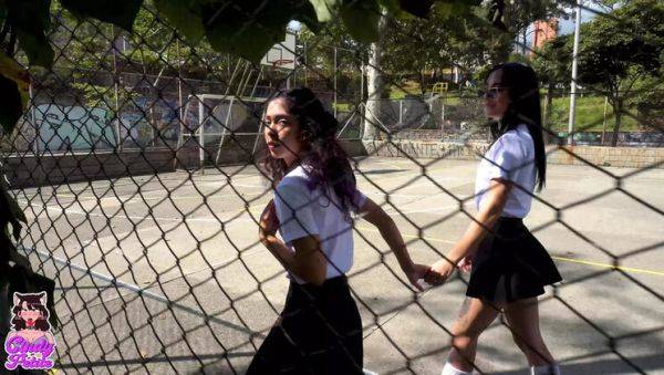 Stream the full scene titled : Hot Latina Alina Svetlana & Cindy Luna Skip Class for Wild Lesbian Sex - 4K HD