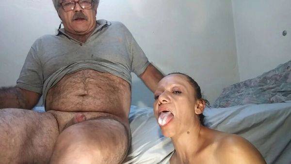 Watch complete video named : Horny Mexican Granny Bianca Deep Throat & Swallows Cum - Amateur Homemade Blowjob