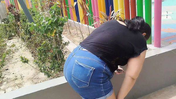 Stream this uncensored video titled : Naughty Neighbor Fucks Innocent BBW With Huge Cock - Creampie Finish & Big Ass Doggy Style