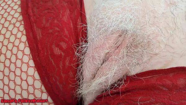 Stream HD clip titled : Mature MILF Sandra Falkenhauer Gets Wild with Vibrator in Fishnet Stockings