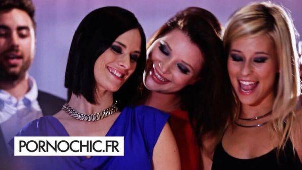 View hardcore clip of : Hot Brunette Claire Castel Gangbanged by 4 Guys - Rough DP & Anal Orgy