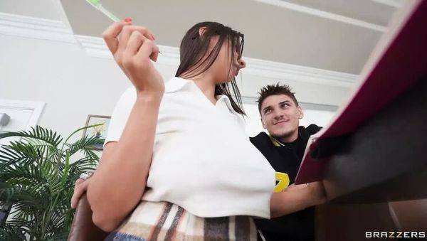 Stream the hardcore clip titled : Hot Study Session with Hailey Rose - Sneaky Freeuse Fun & Big Tits