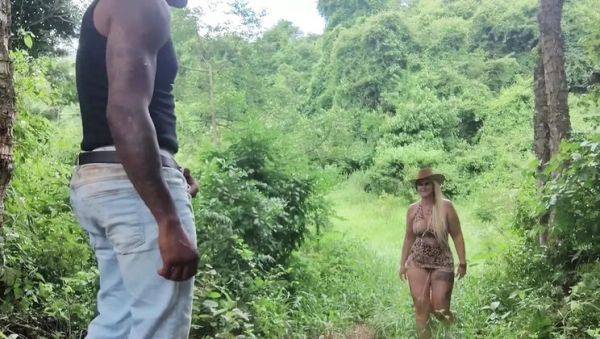 Play the HD clip named : Wild Dogging in the Jungle - Brazilian MILF Tiffany Takes Huge Anaconda Anal - Extreme Hardcore Part 1