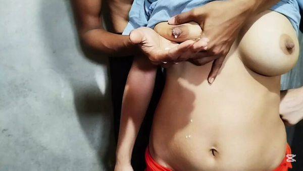 Enjoy watching the hardcore scene called : Hot Indian Stepbrother Drinks Milk From My Big Natural Tits - Desi Village Romance