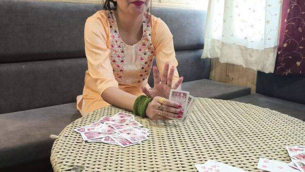 Enjoy watching this uncut scene : Desi Bhabhi Loses Pussy in Hot Card Game - Stepsister Fucked Hard
