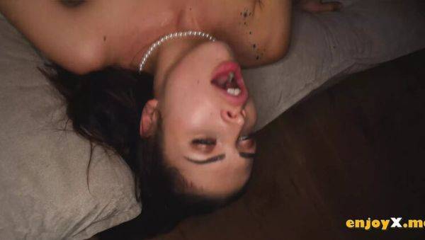 Enjoy watching hardcore clip titled : Macarena Lewis Gives Insane Blowjob & Takes Creampie - First Time 4K Porn