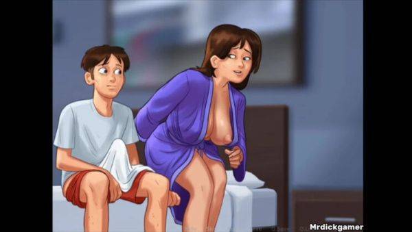 Play uncensored movie : Hot Busty Indian Stepmom Helps StepSon Jerk Off Huge Cumshot