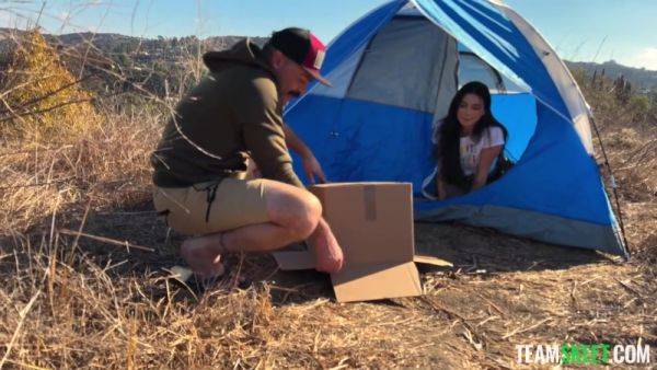 Play this uncensored clip : Megan Mistakes - Camping
