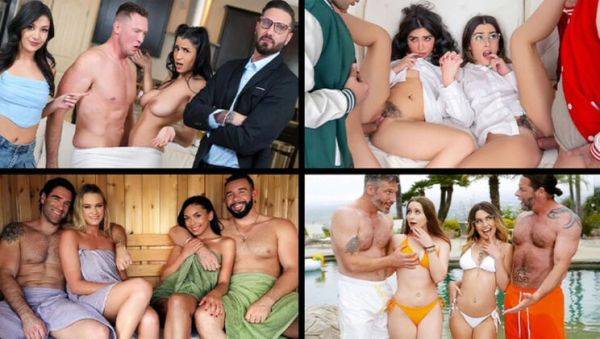 Stream hardcore clip named : Hot Swappz Compilation with Riley Star & Jane Wilde - Blowjob, Doggy & Rough Sex in 4K