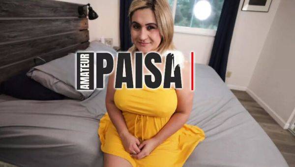 Play this hardcore scene titled : Amateur Latina MILF Gets Her Two Holes Filled with Cum - POV Anal Creampie