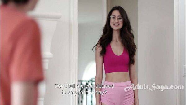 Watch hardcore movie titled : Hot Stepsister Eliza Ibarra Fucks Stepbro in Glasses Mix-Up - Cheating Latina Taboo