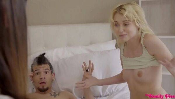 Enjoy watching this HD scene called : Hot Step Sister Emily Willis Can't Get Enough - Threesome with Bambino & Chloe Couture