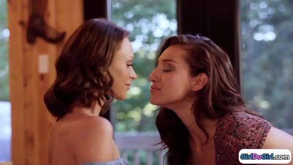 View this full clip titled : Straight Girl Emma Hix Kisses Lesbian GF - Hot Lesbian Action