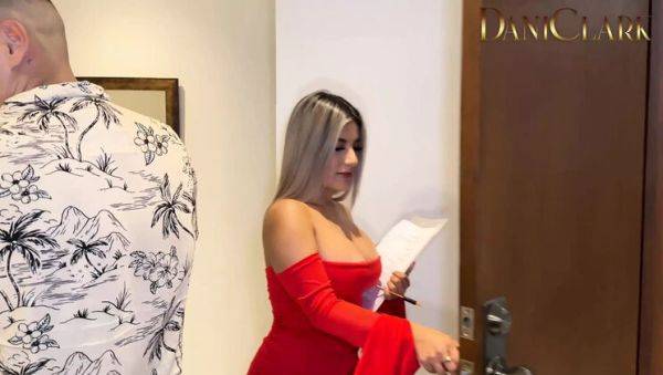 Enjoy watching this complete scene titled : Hot Latina Saleswoman Gives Blowjob & Fucks in House - Dani Clark, Naty Delgado