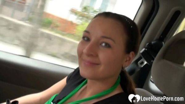 Play full clip titled : Busty Brunette Chantal Ferrera Gets Picked Up and Fucked Hard by Leon Simek