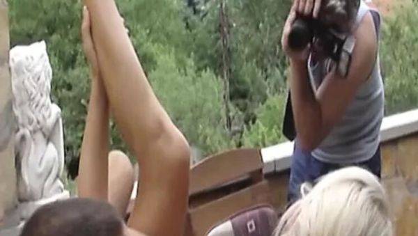 Watch complete clip : Slender German blonde Jessika Girl takes big cock on balcony - outdoor hardcore fuck