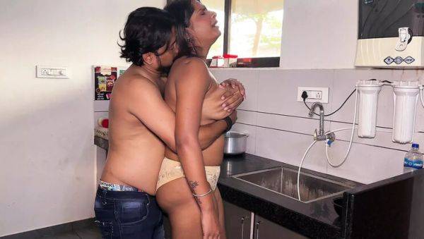 Play hardcore scene titled : Desi Wife Kitchen Sex - Hot Indian Homemade Fuck with Husband from Behind