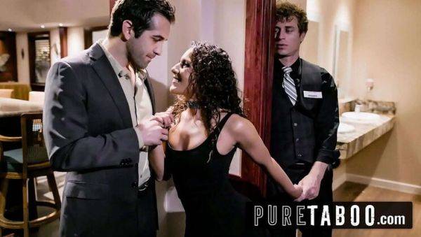 Stream the complete scene titled : Sexy Latina Wife Liv Revamped Gets Double Creampie Cheating in Public