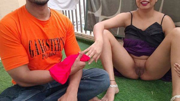 Enjoy watching this hardcore clip of : Desi Bhabhi Fucks Hard - Outdoor Card Game Turns Sexy - Hindi Dirty Talk