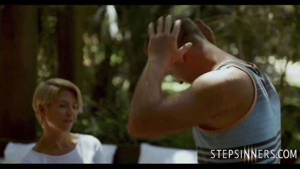 Stream HD video titled : Hot Blonde Step Mom Fucks Step Son Outside - Cheating MILF Fantasy