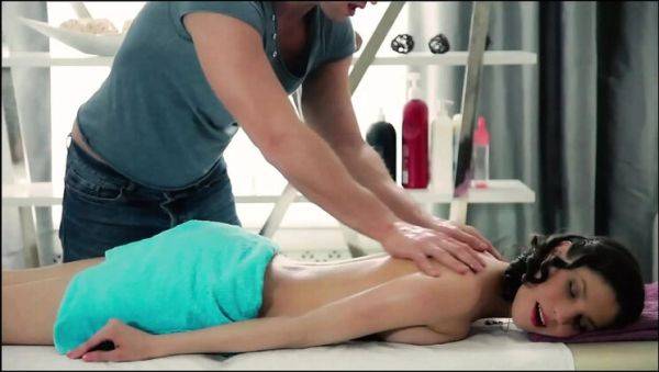 Enjoy watching uncut video titled : Cloee Trinity's Tight Pussy Grips His Cock Until He Creampies Her Deep