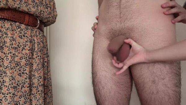 Play the uncensored movie named : Wife and Friend Tease and Play With My Small Cock & Balls - SPH & Femdom Fun