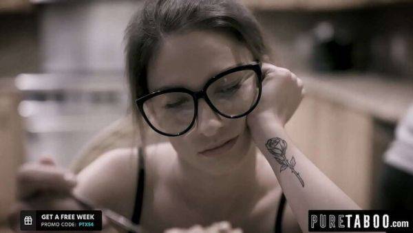 Enjoy watching uncensored scene called : Kristen Scott takes double anal from two jocks in hot threesome