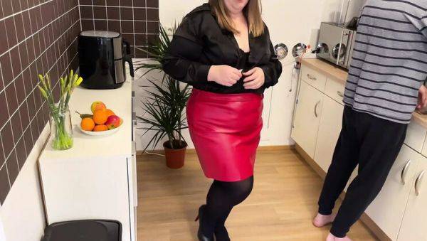 View this uncut video titled : Horny MILF Step Mom Fucks Son In Law Doggy Style Until He Cums