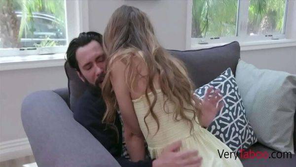 Enjoy watching this uncensored scene named : Stepdad Punishes Skinny Teen Stepdaughter For Cheating Wife - Tommy Pistol & Audrey Hempburne