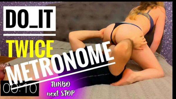 Play HD movie of : Hot Metronome Challenge - Cum Twice with JuliaSoftdome & SilentS
