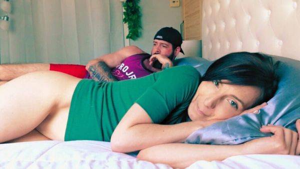 Watch the uncut movie named : British Stepsister No Panties Bed Sex - Stepbrother Fucks Her Hard Doggystyle