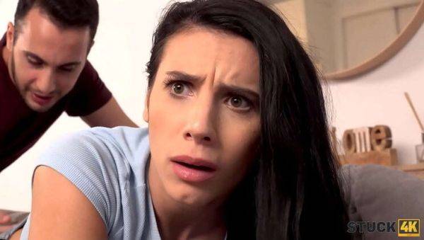 Watch the complete clip titled : Stuck4K - Busty Teen Roommate Gets Stuck and Fucked Hard in Doggystyle