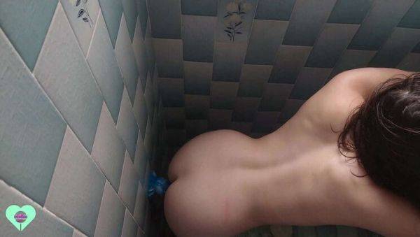 Enjoy watching the HD clip titled : Stepsister caught masturbating with dildo in shower - HottieCamie moans loud