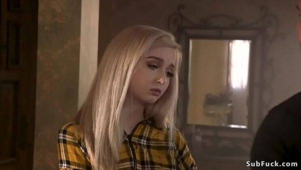 View HD movie : Blonde Lexi Lore tied up and gagged by Seth Gamble's big cock - rough BDSM fuck