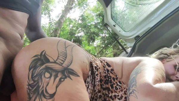 Stream this uncut movie : Wild Outdoor Anal with Brazilian MILF Tiffany Montavani - Huge Cock Destroys Her Ass in the Forest