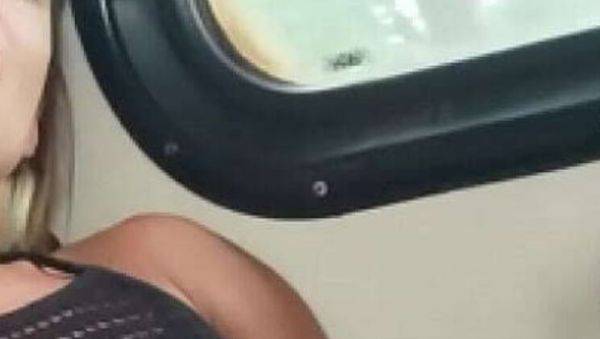 Enjoy watching complete scene of : Public Train Blowjob - Rita Blue Sucks Dani Marco's Big Cock While People Watch