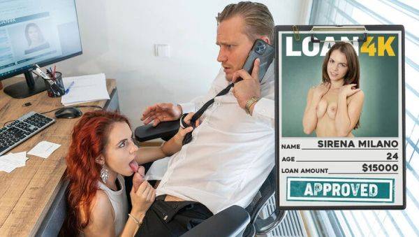 Enjoy watching HD clip titled : Hot Redhead Sirena Milano Gives Perfect Blowjob in Office - HD Fuck