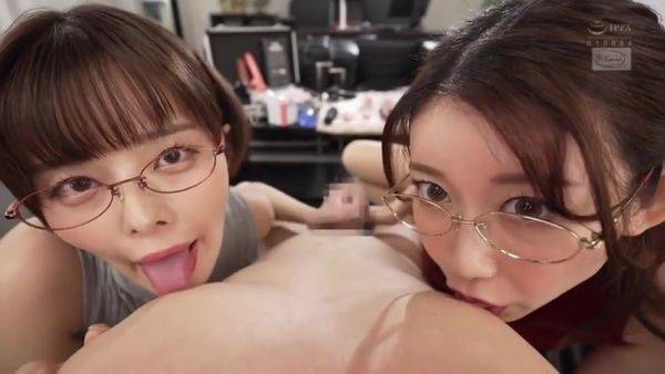 Play this uncensored scene : Cjod-463 Two Sexy Girls With Sexy Voices Whispering Into Your Ears To Help You Masturbate. Sumire Kurokawa And Luna Tsukino