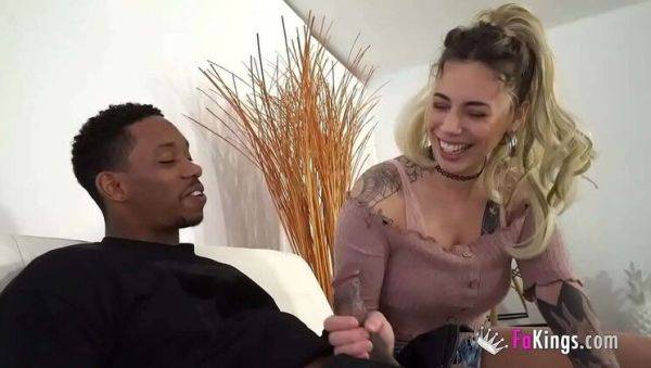 Enjoy watching the hardcore scene named : Lola Emme Fucks Black Cock for the First Time - Hot Interracial Sex