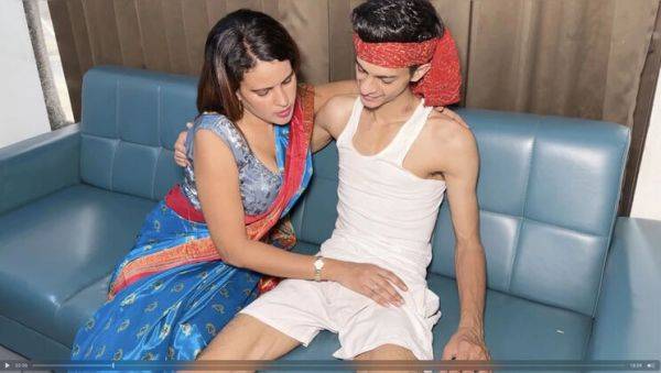 Stream this uncensored movie of : Desi Bhabhi Forces Servant To Fuck Her - No GF Needs Hardcore Sex